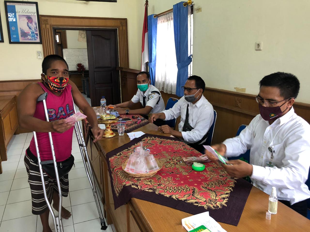 PENCAIRAN BLT DD LANJUTAN BULAN KE VII DESA DAUH PURI KANGIN