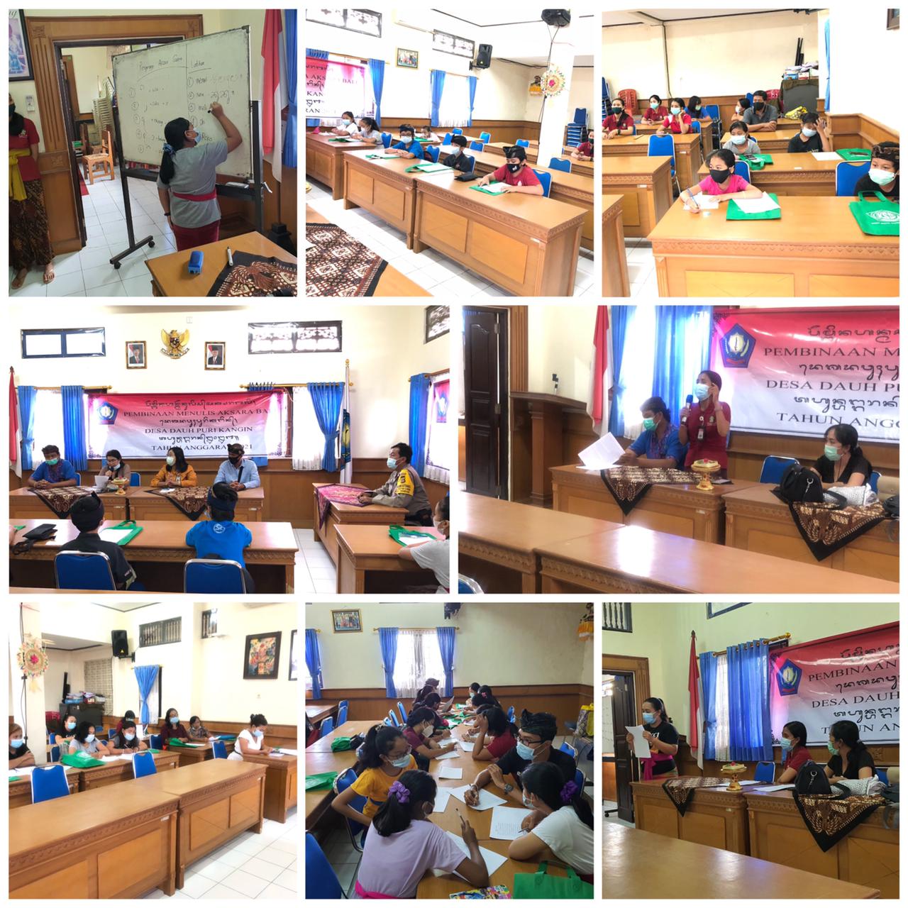 PEMBINAAN MENULIS AKSARA BALI, MEMBACA AKSARA BALI DAN MESATUA BALI