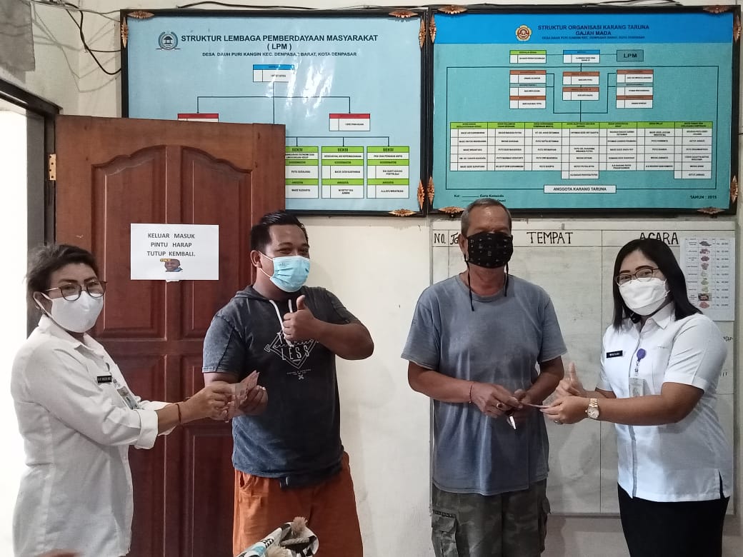 KEGIATAN PENYALURAN BLT DD TAHAP KE-11 TAHUN 2021 DESA DAUH PURI KANGIN