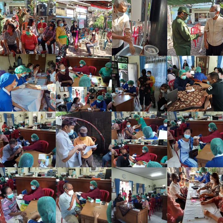 KEGIATAN VAKSINASI TAHAP KE 1 (PERTAMA) BAGI LANSIA DAN UMUM