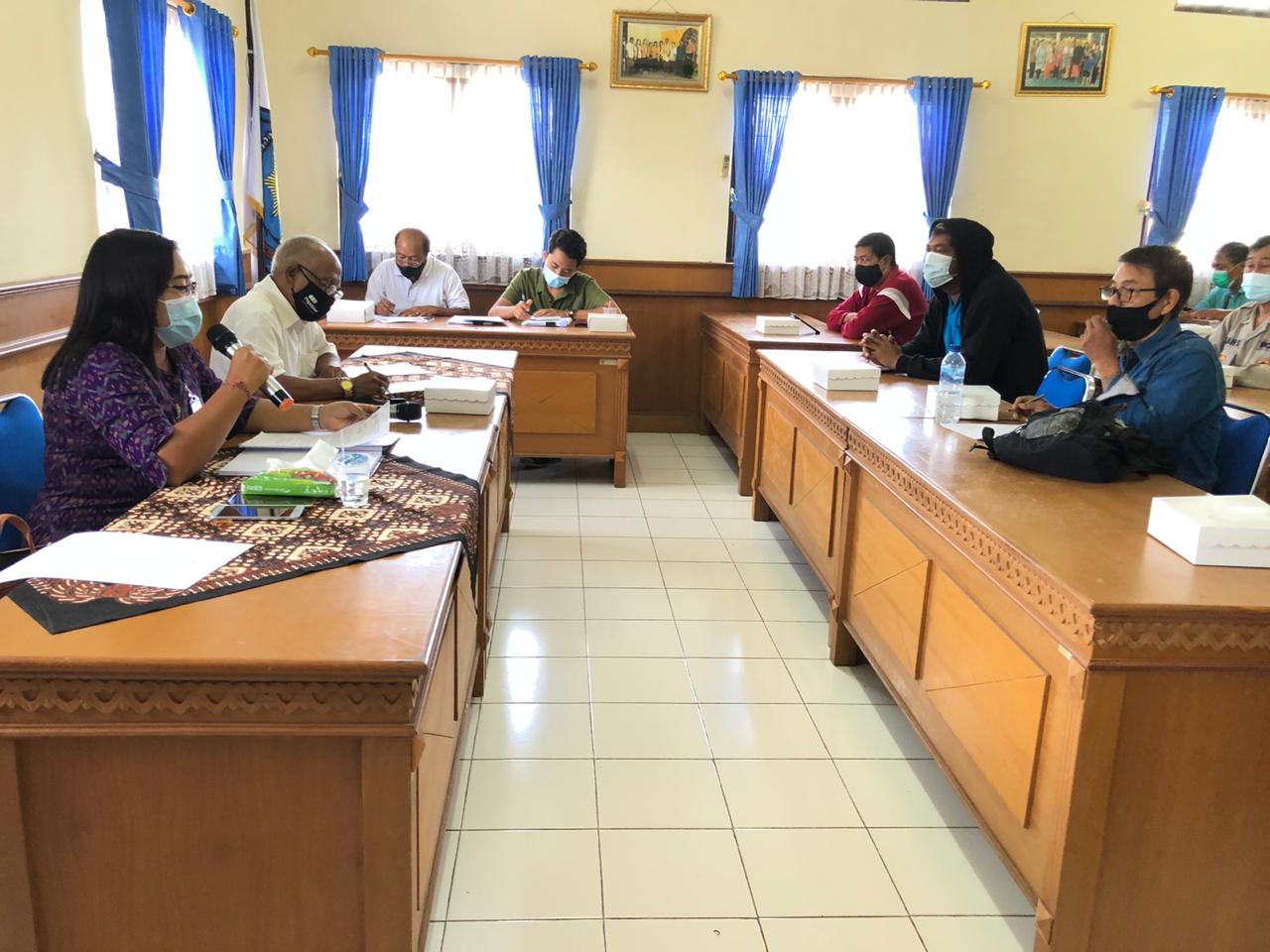 RAPAT KOORDINASI PERCEPATAN PENDATAAN CALON KELUARGA PENERIMA MANFAAT (KPM) BLT DD 2021