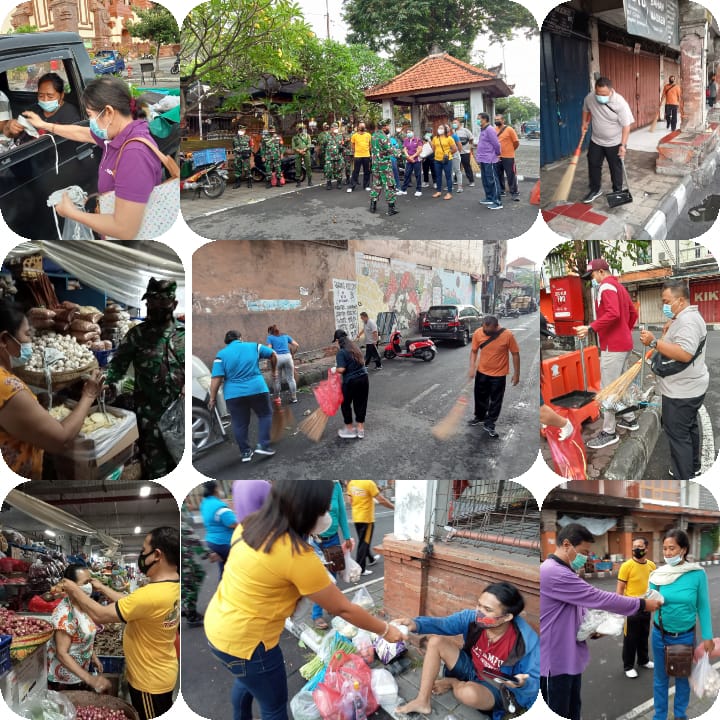 KEGIATAN JUMAT BERSIH DAN PEMBAGIAN MASKER 25 JUNI 2021