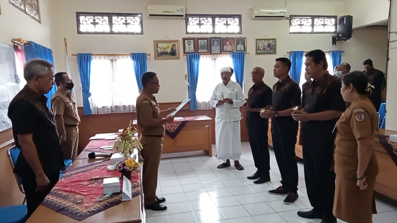 Acara Peresmian dan Pengukuhan Anggota BPD antar waktu Desa Dauh Puri Kangin masa jabatan 2019-2025