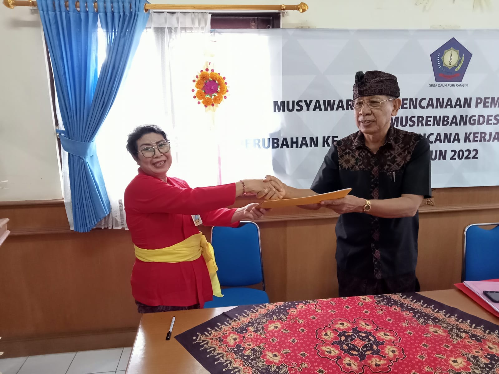 Kegiatan MUSRENBANGDES ( Musyawarah Perencanaan Pembangunan Desa) tentang perubahan ke 2 Rencana Kerja Pemerintahan Desa Tahun 2022