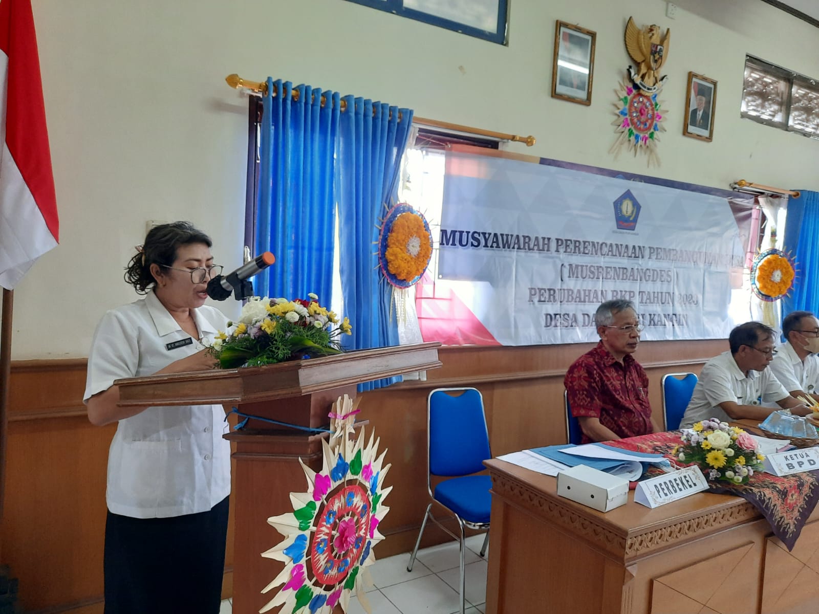 Kegiatan Musrenbangdes tentang Penyusunan Perubahan rancangan RKP Desa 