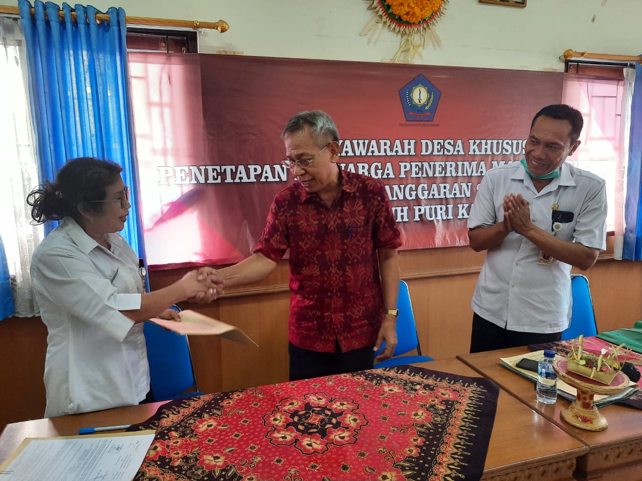 Kegiatan Musyawarah Desa Khusus tentang Penetapan Keluarga Penerima Manfaat Bantuan Langsung Tunai 