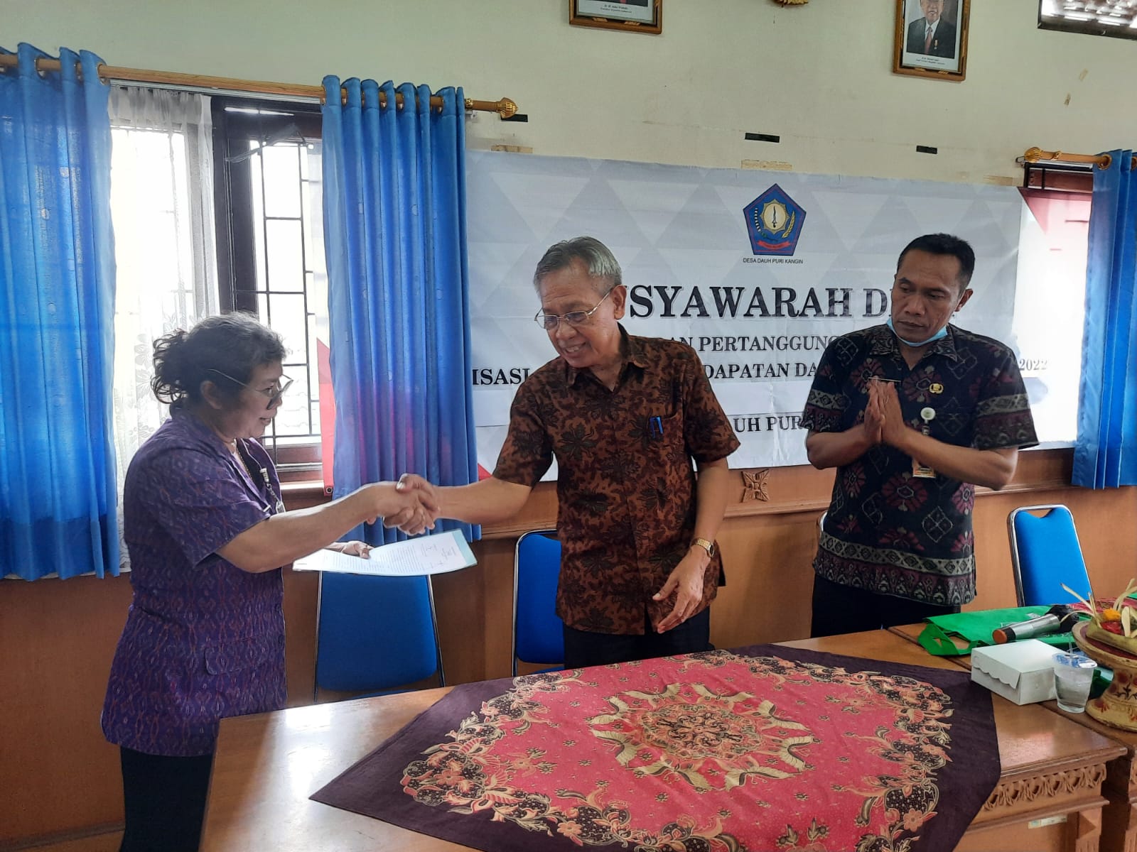 Kegiatan Musyawarah Desa tentang Laporan Pertanggung Jawaban Realisasi Anggaran Pendapatan Dan Belanja Desa Tahun Anggaran 2022