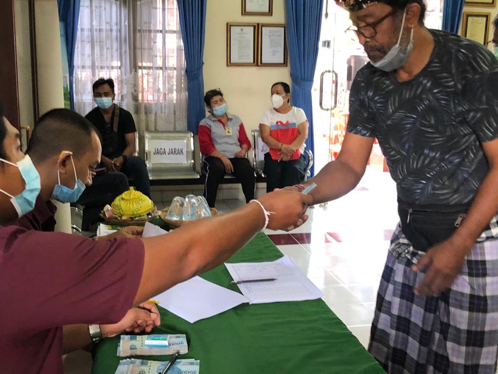 PENCAIRAN BLT DD LANJUTAN TAHAP IX DESA DAUH PURI KANGIN