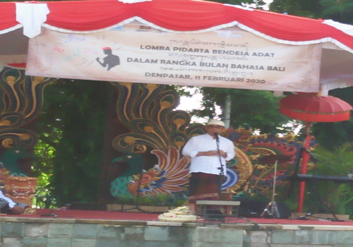 LOMBA PIDARTA BENDESA ADAT DALAM RANGKA BULAN BAHASA BALI