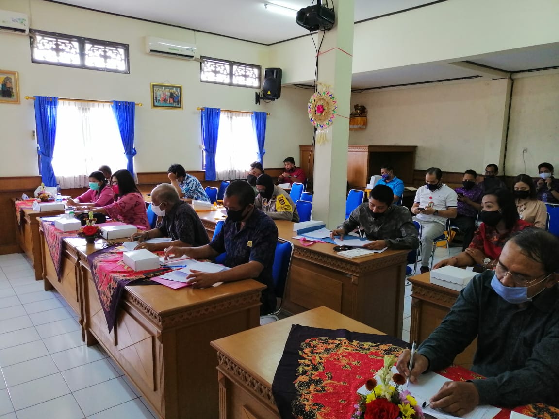 Pelaksanaan Musyawarah Desa Dalam Menyepakati Perencanaan Pembangunan Desa Tahunan, Desa Dauh Puri Kangin Tahun 2021
