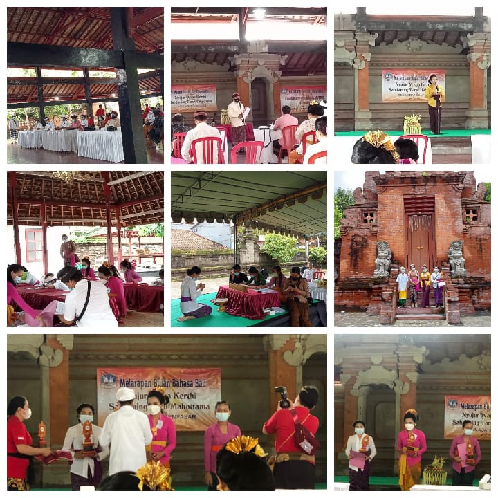 KEGIATAN LOMBA BULAN BAHASA BALI DI BENDESA ADAT DENPASAR 2021