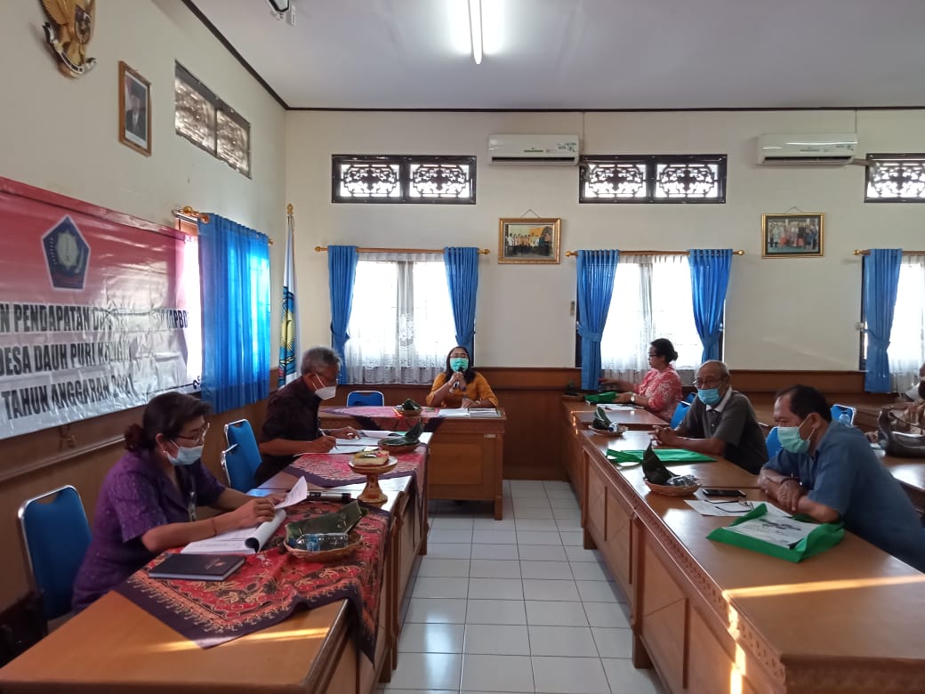 SOSIALISASI ANGGARAN PENDAPATAN DAN BELANJA DESA (APBDESA) DESA DAUH PURI KANGIN TAHUN ANGGARAN 2021 TAHAP I